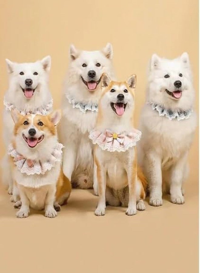 kittuPet Cute Flower Bibs Lovely Dog Cat Collar Bib Design Floral Cat Bow Large Size Fancy Collar Pack of1 Small Size - Image 4